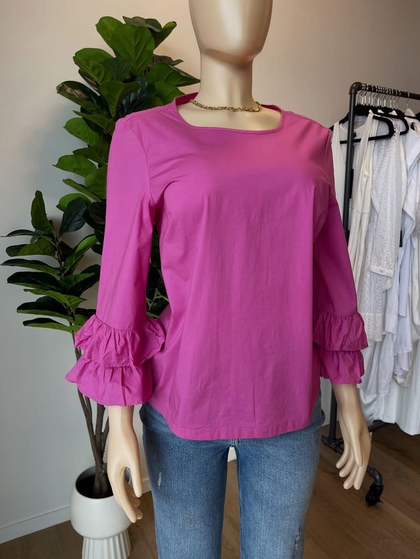 long sleeve cotton blouse