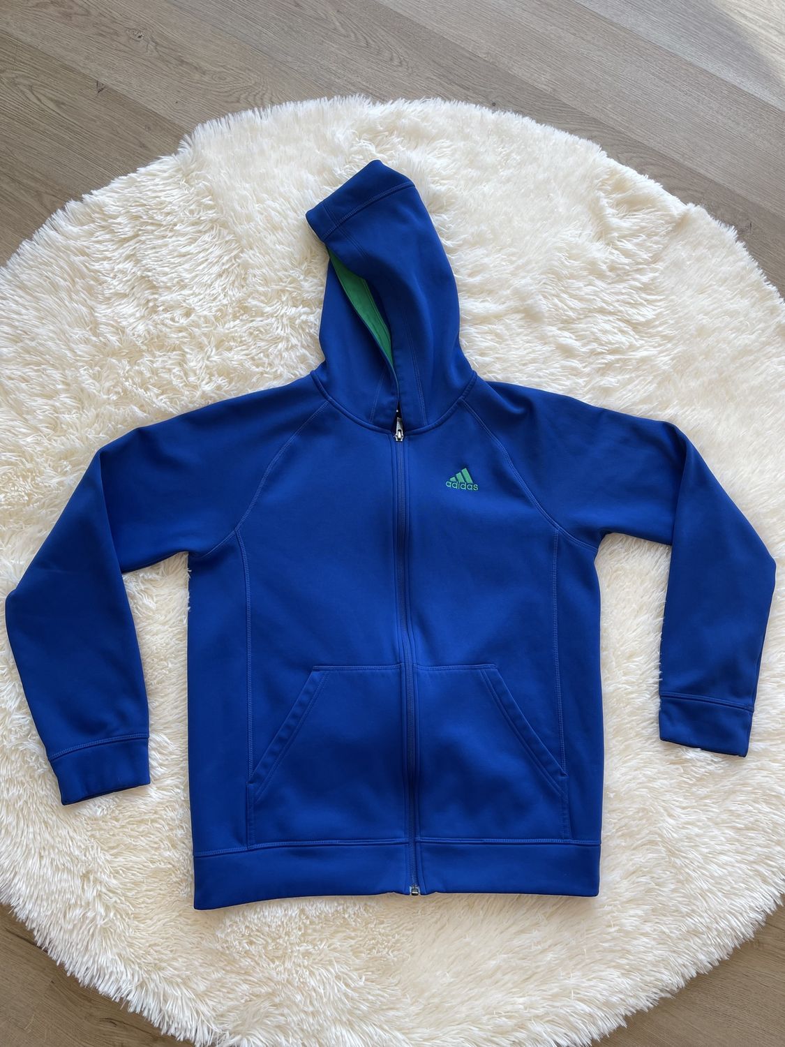 Adidas Boys Zip Up Hoodie
