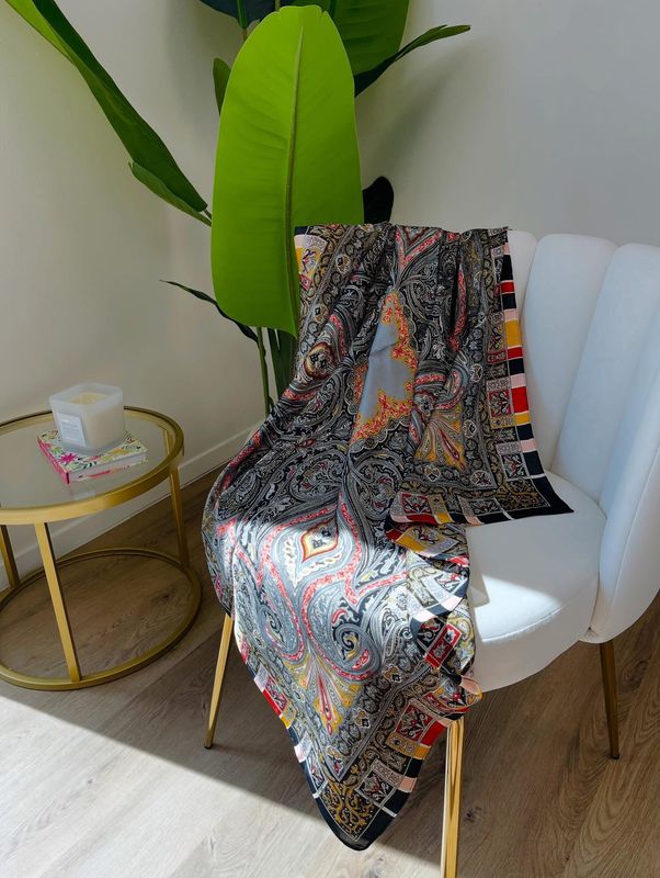 Pink Royalty Paisley Scarf