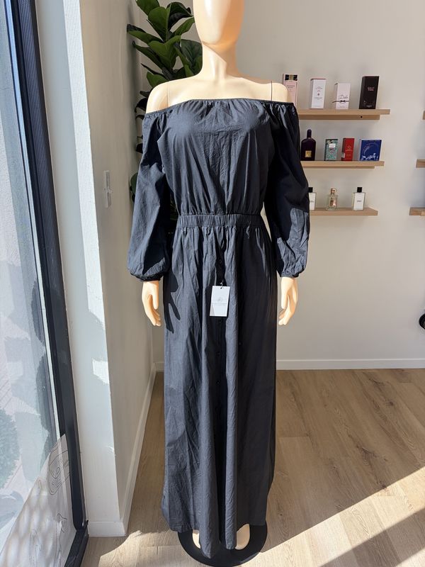 Black off the shoulder dress