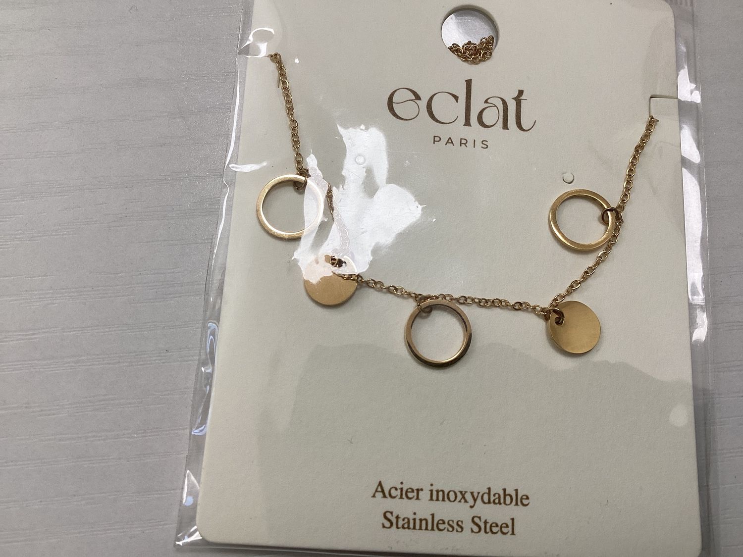 Multi small discs necklace