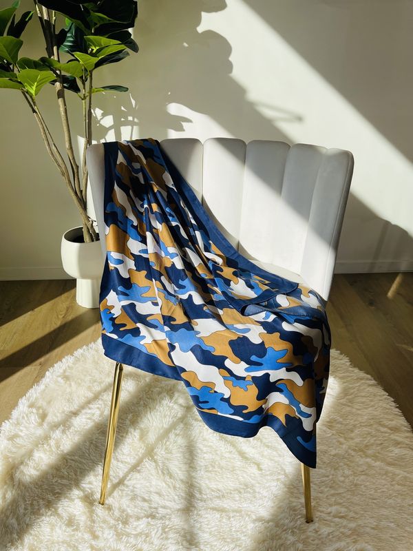 Blue Shades Camouflage Scarf