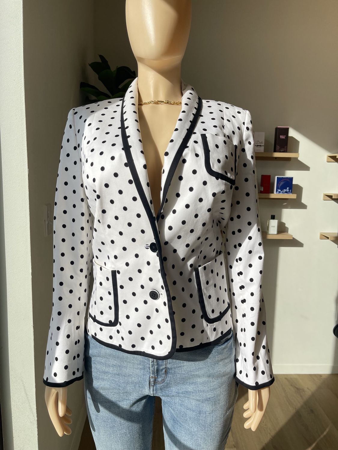 long sleeve Blazer Polka dot