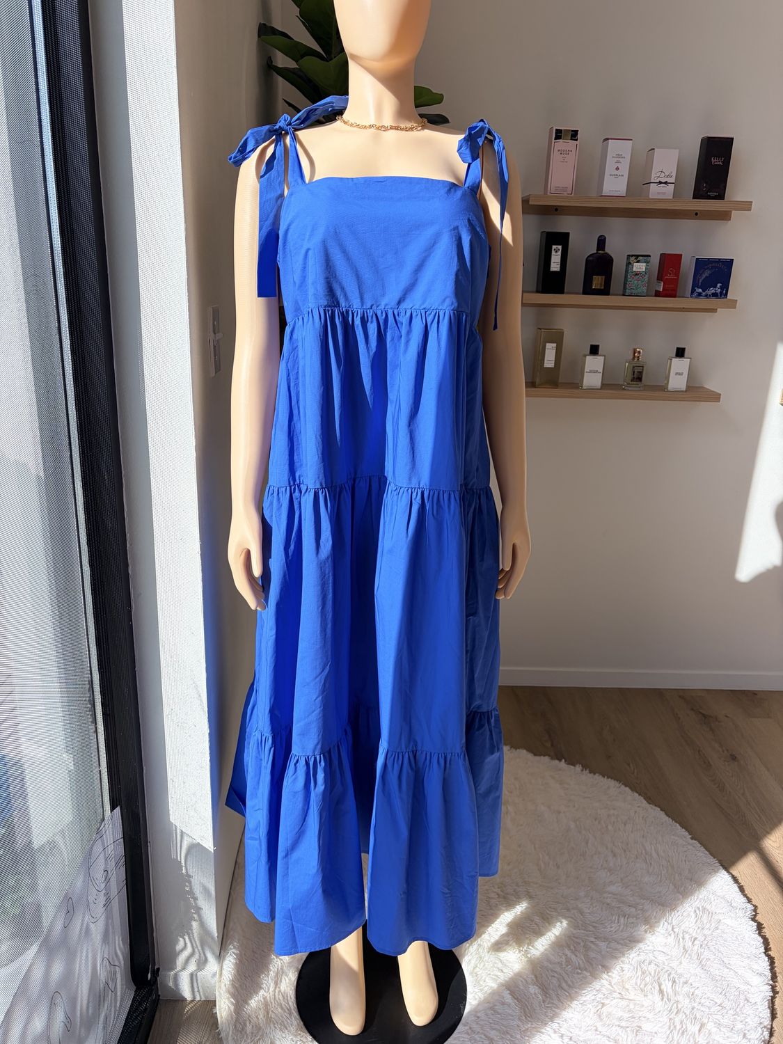 slim  sleeve maxi dress