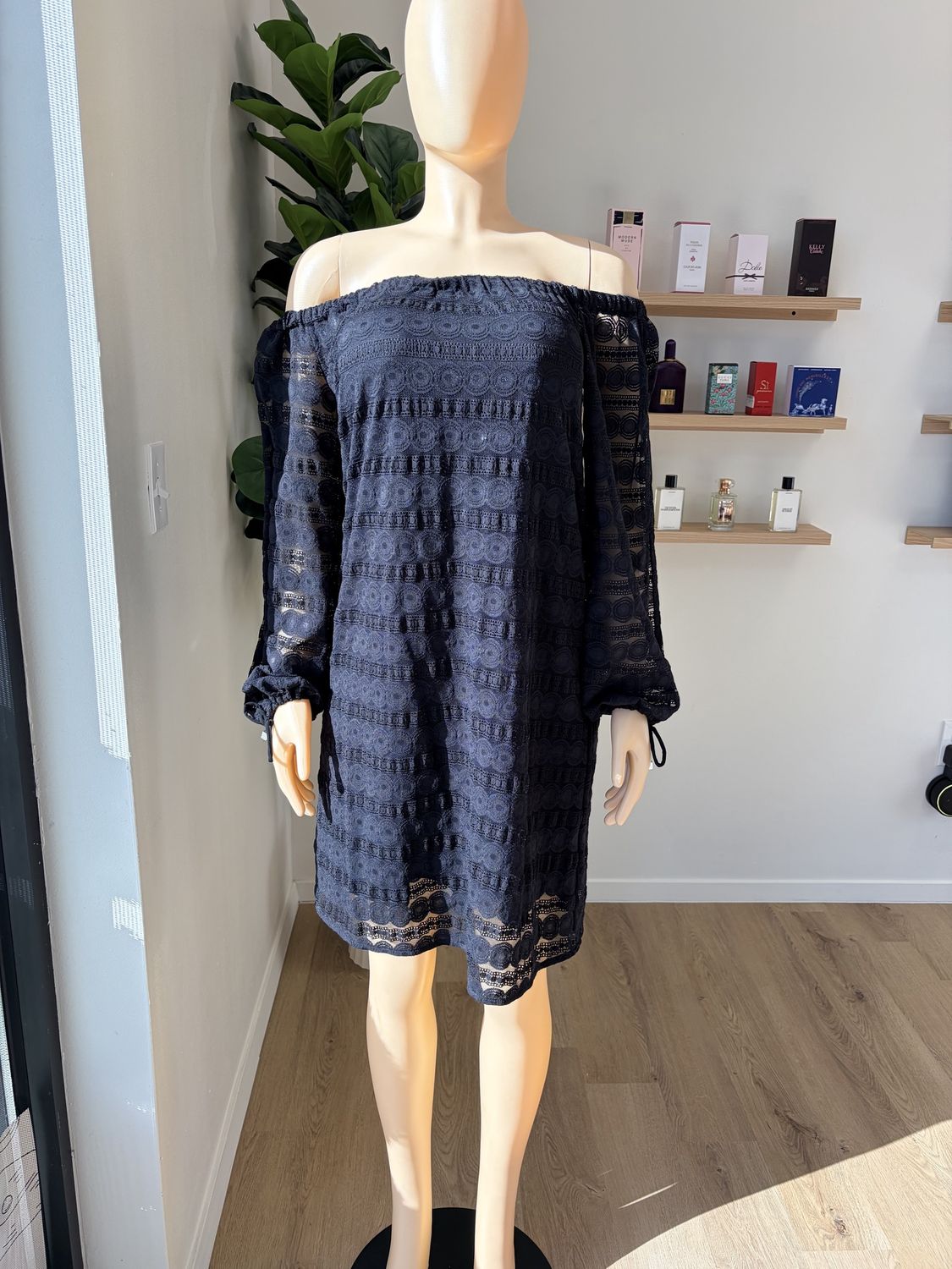 long sleeve mini dress  stretchy