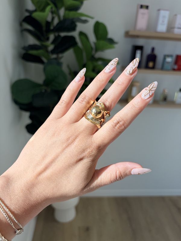 Pearl Descending Ring