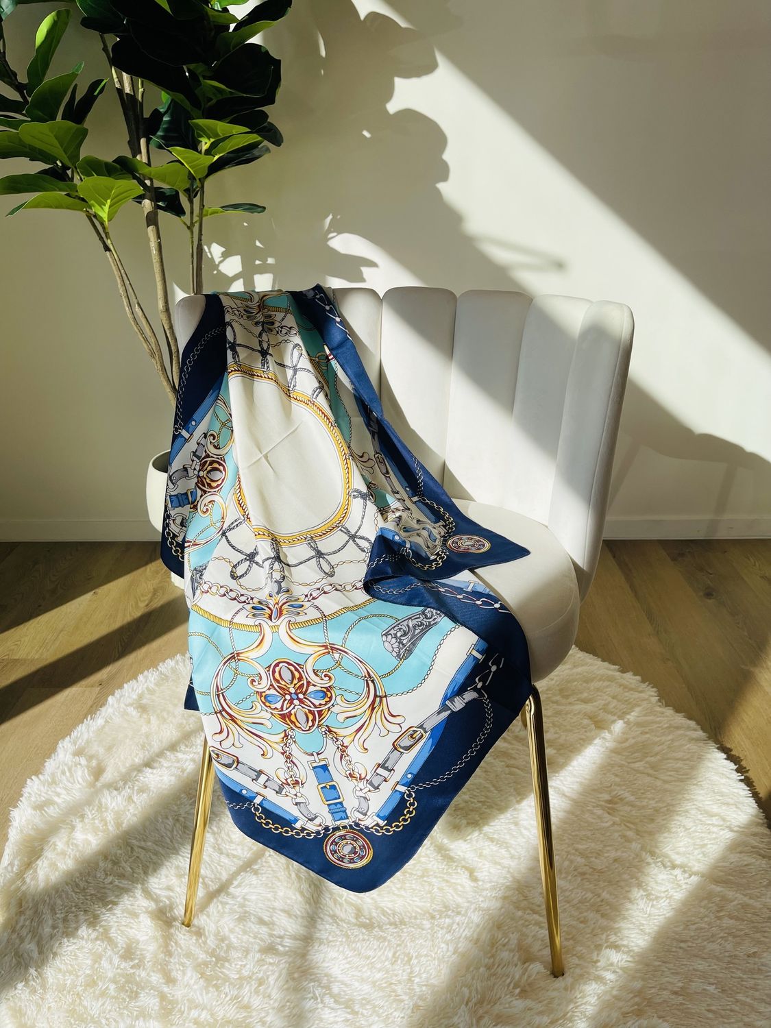 Blue Royal Jewel Scarf