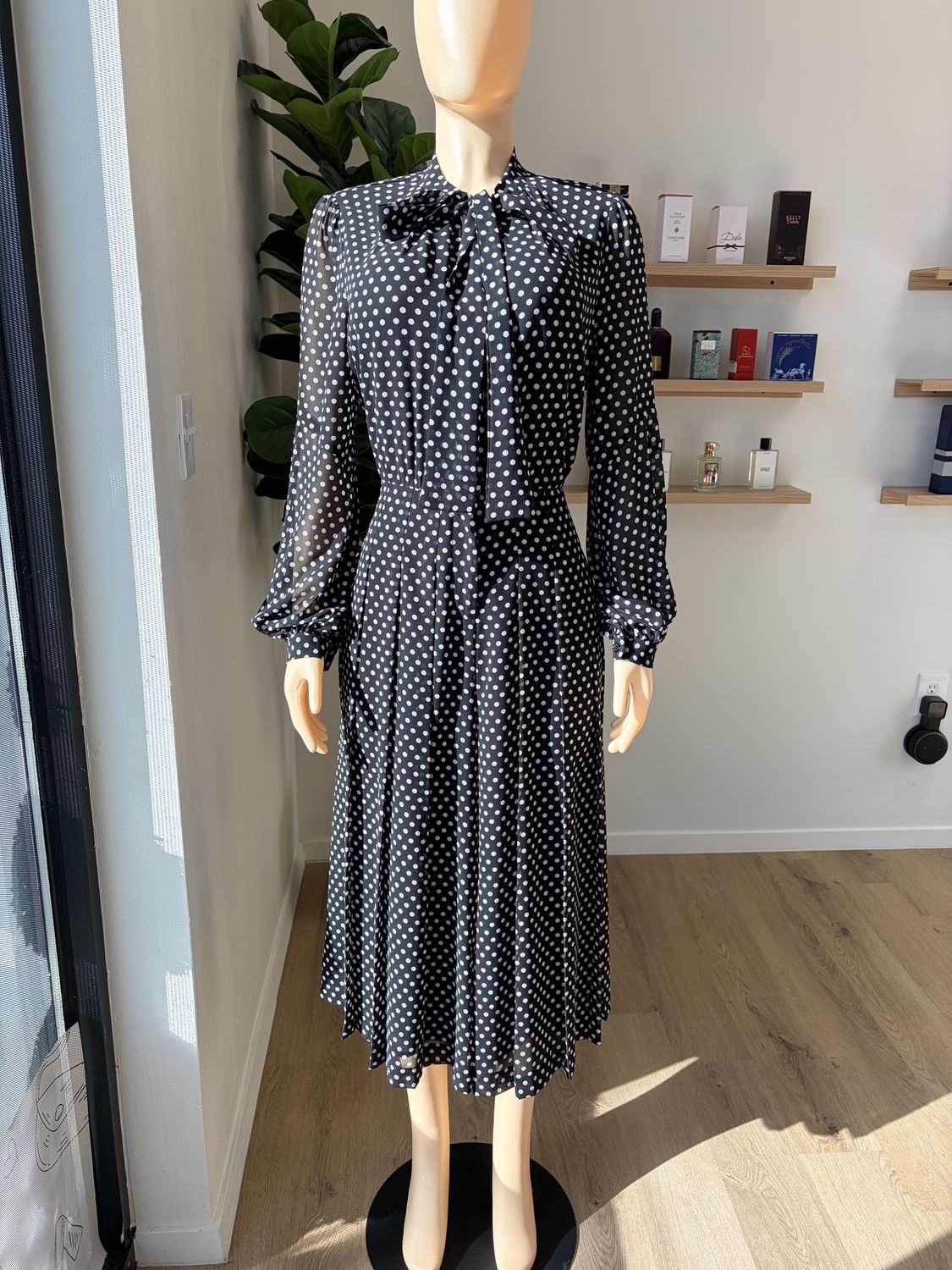 MK polka dot capri jumpsuit