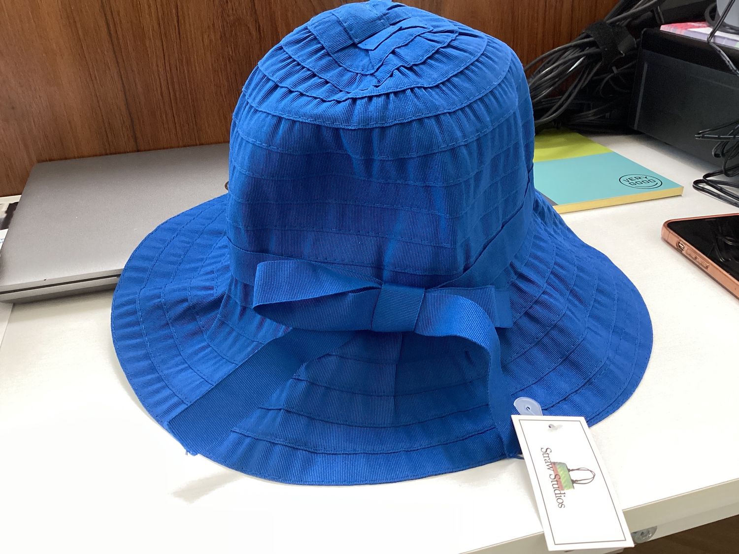 Blue bucket hat