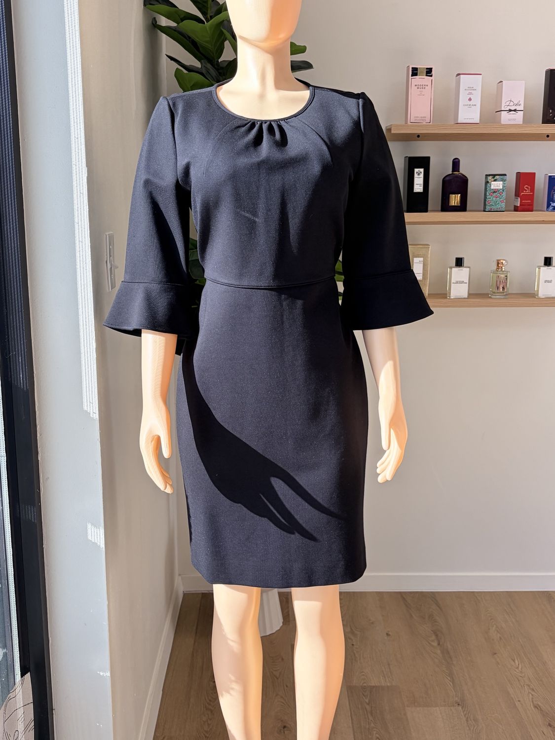 long sleeve midi dress workwear