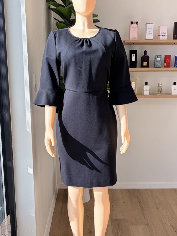 long sleeve midi dress workwear