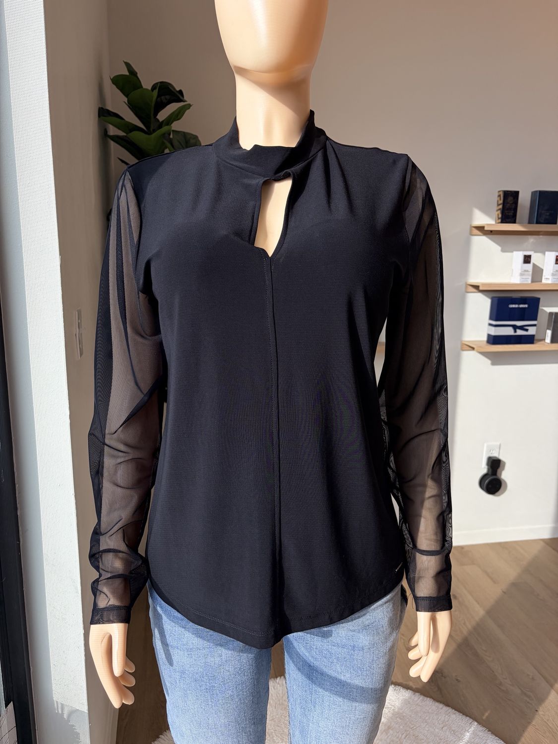 Long Sleeve Nylon Top