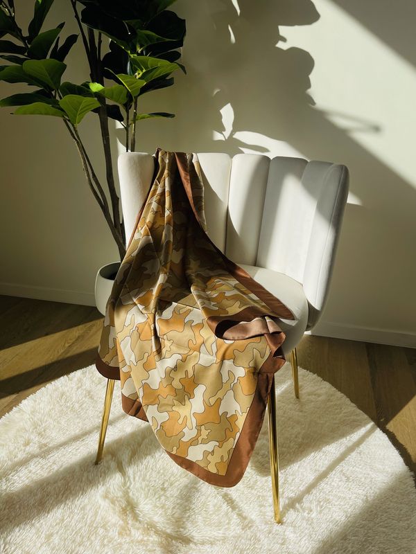 Brown Shades Camouflage Scarf