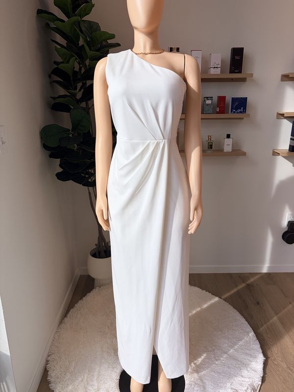 sleeveless maxi dress (one shoulder )