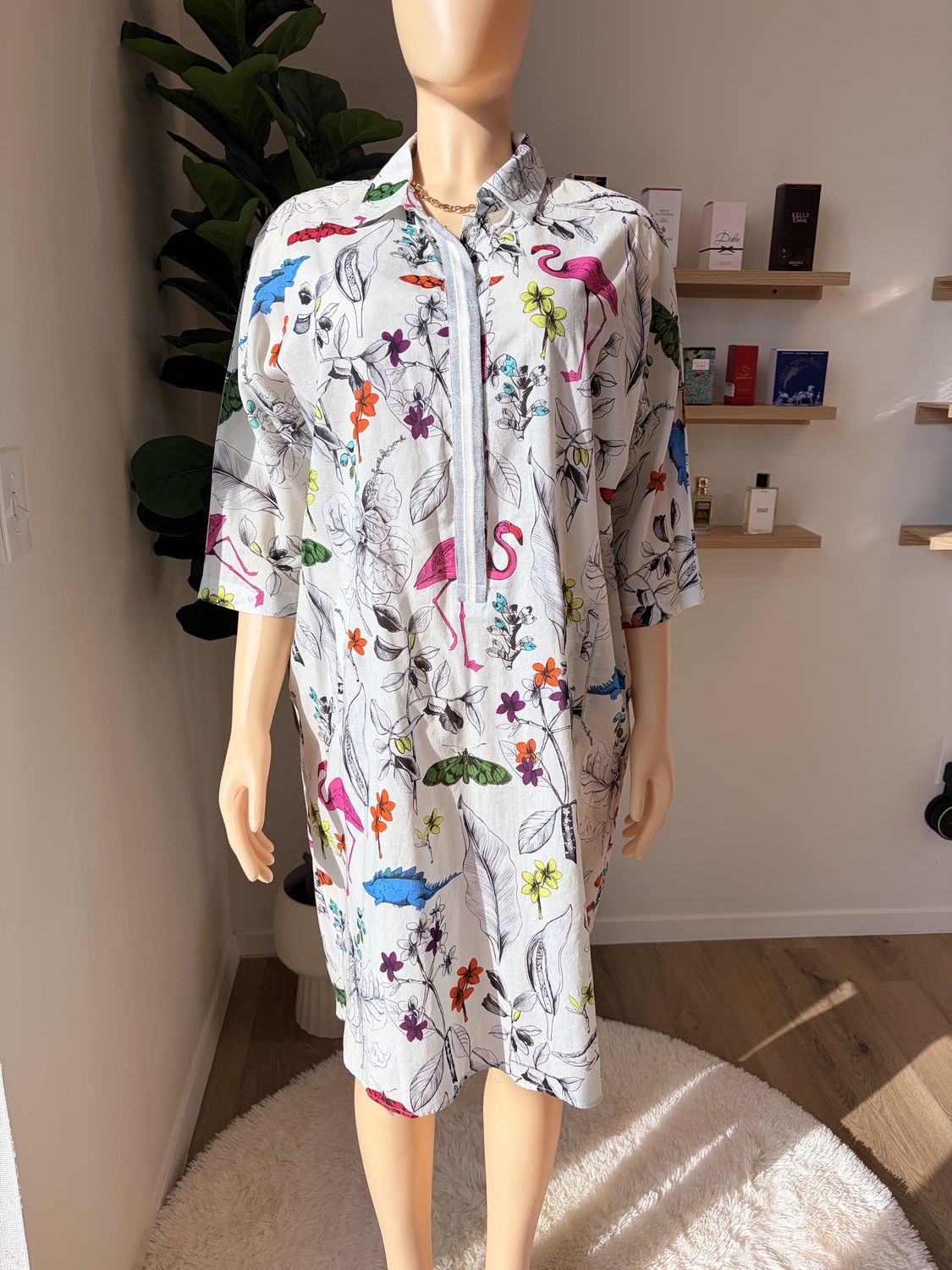 Vilagallo Nature Print Dress