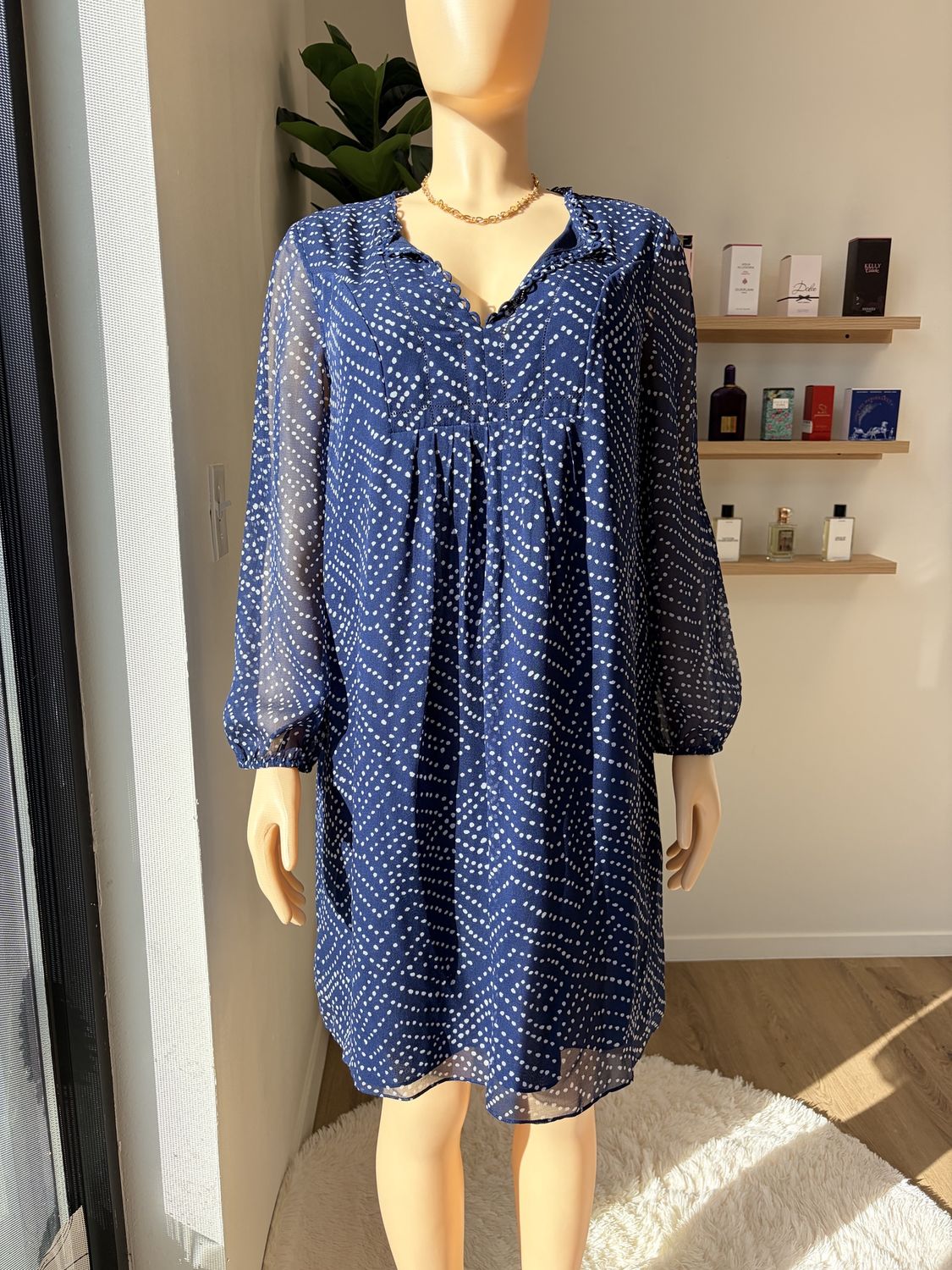 DianevonFurstenberg Navy Blue Dress