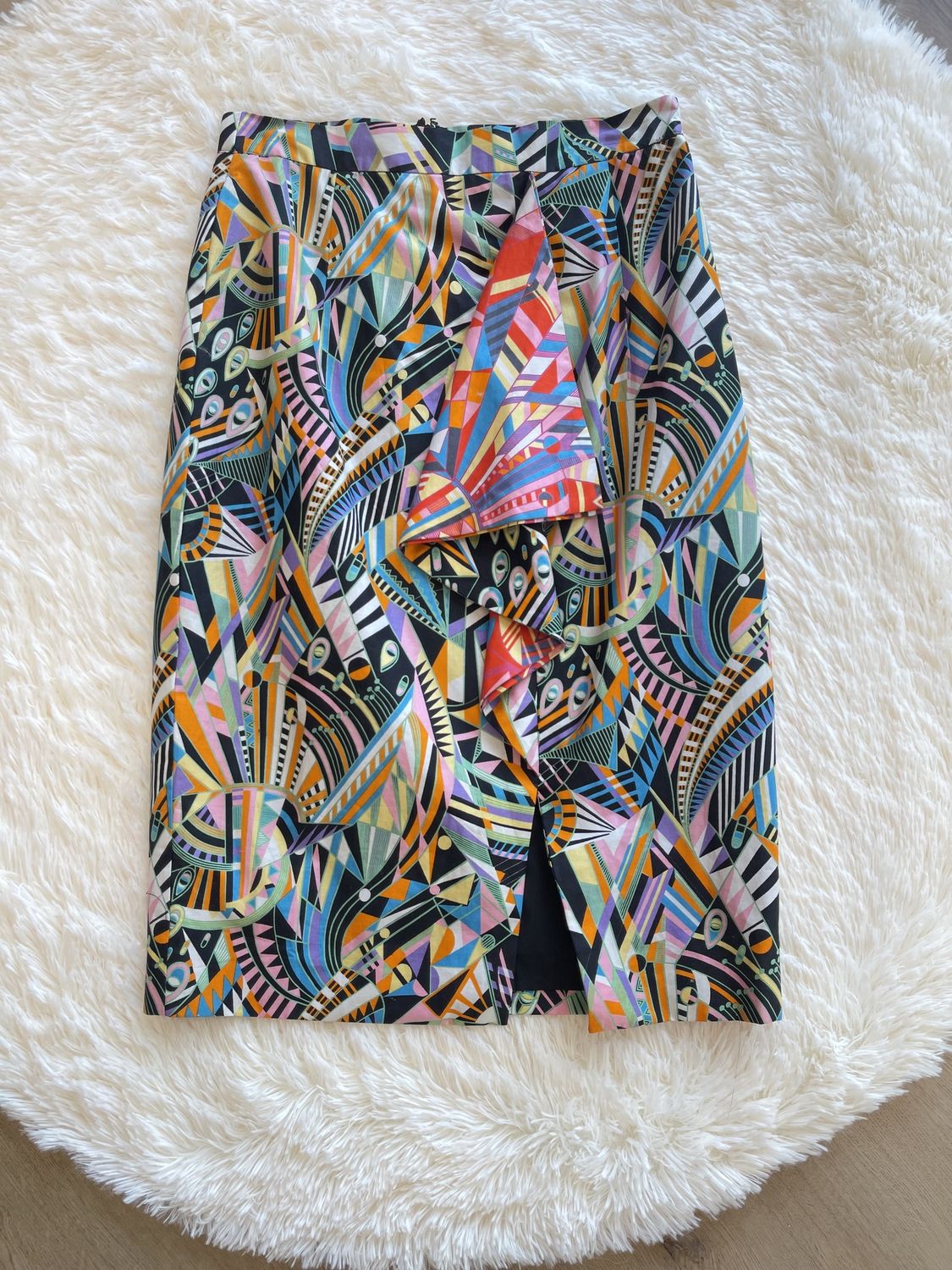 Multi Color Abstract Skirt