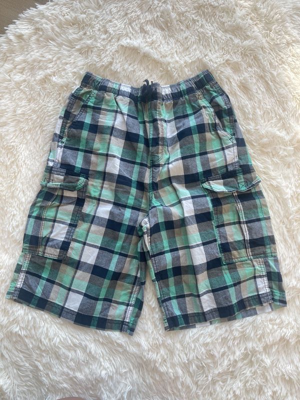 Plaid Cargo Short