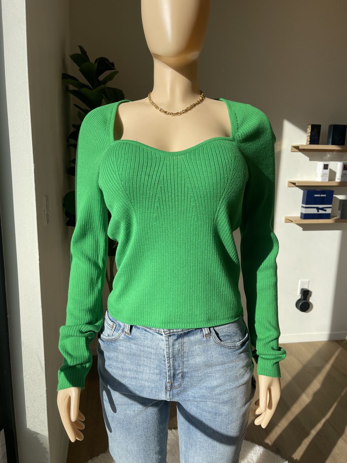 Long sleeve sweater top