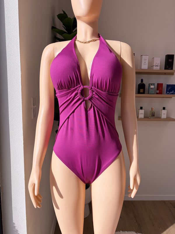 1 piece backless DP swimwear