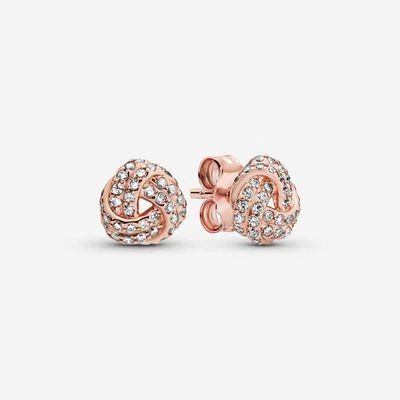 Shimmering Knot Stud Earrings