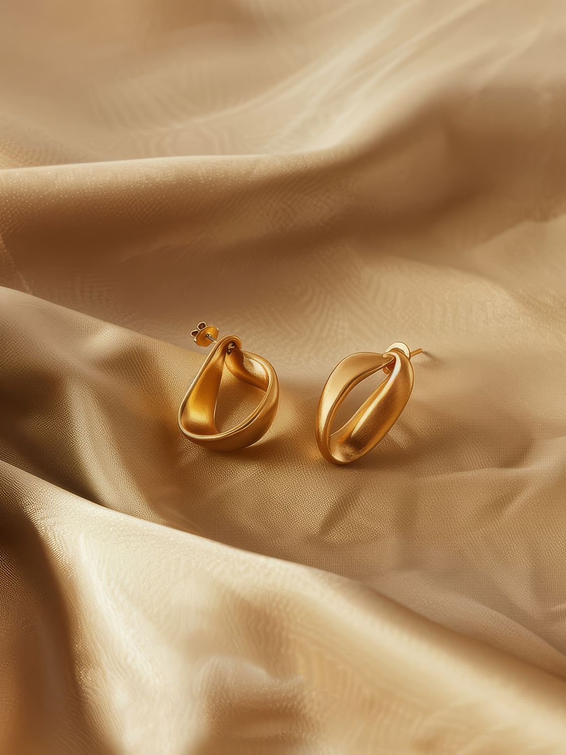 Golden Petal Earrings