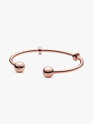 Pandora Moments Open Bangle - 14K Rose Gold