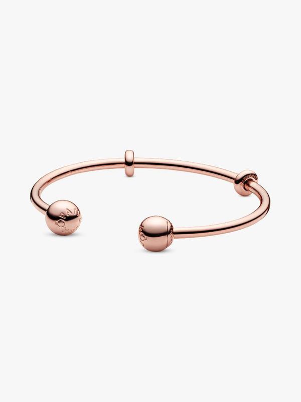 Pandora Moments Open Bangle - 14K Rose Gold
