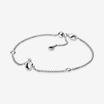Sparkling Crown O Chain Bracelet
