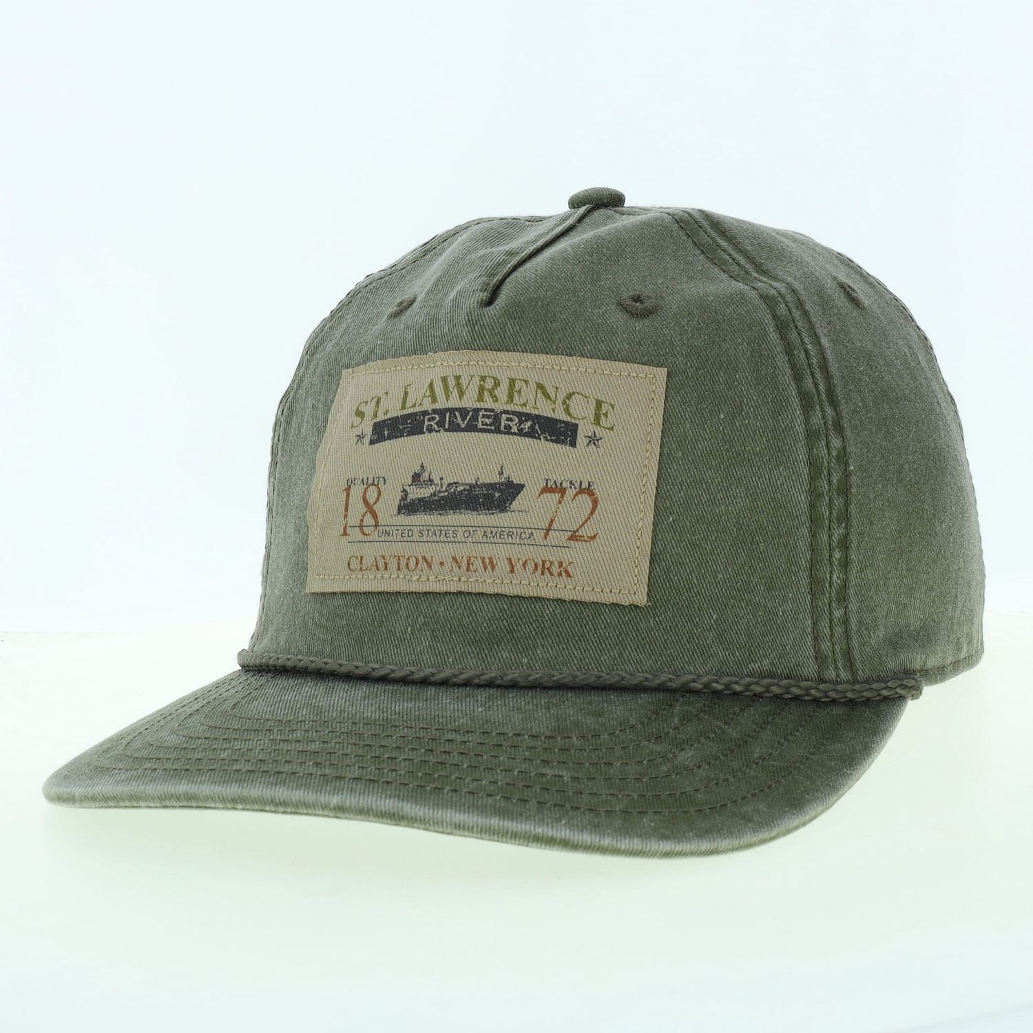 St. Lawrence Skully Snapback Olive