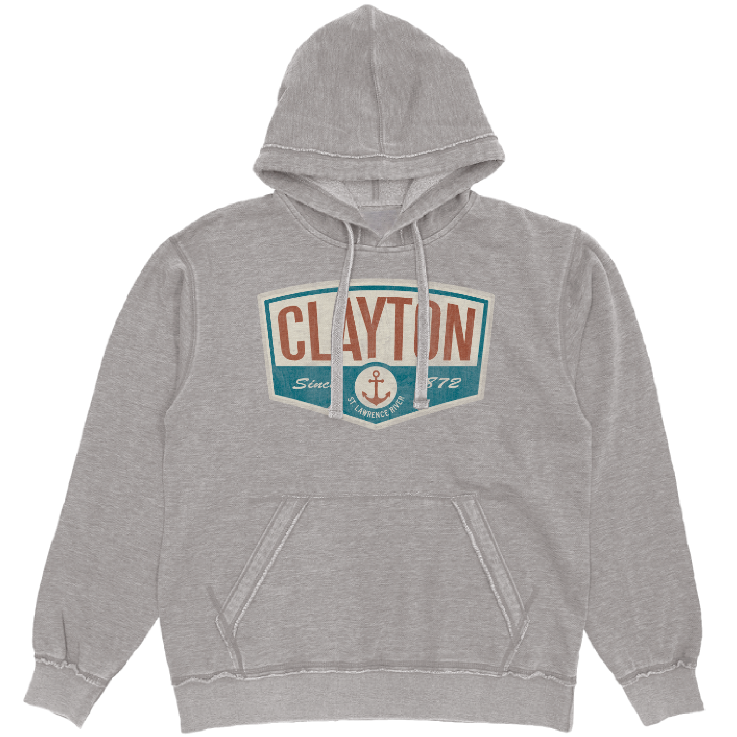 Assailable Anchor Hood, Color: Light Grey, Size: Small