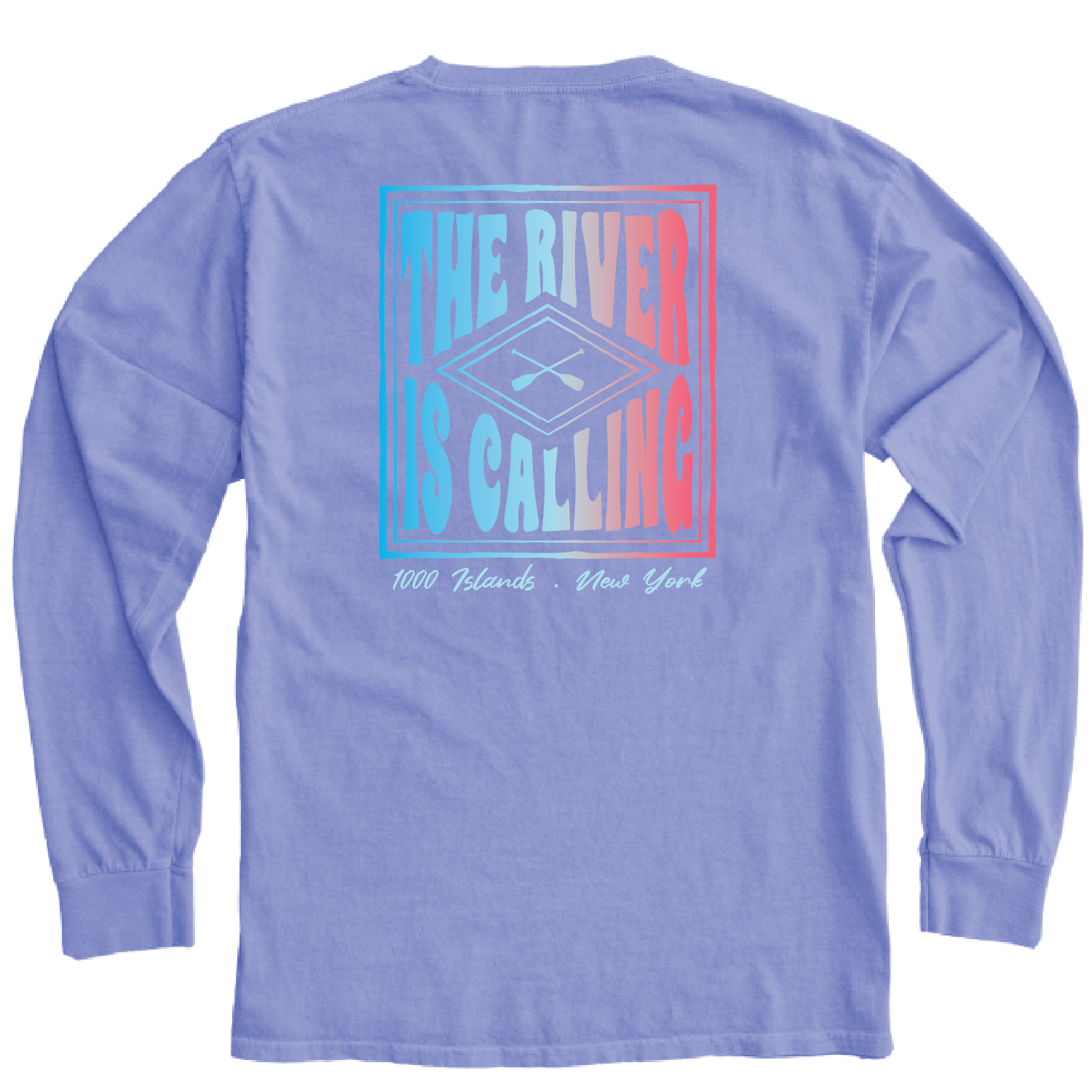 East Elm Paddles LS, Color: Peri, Size: Small