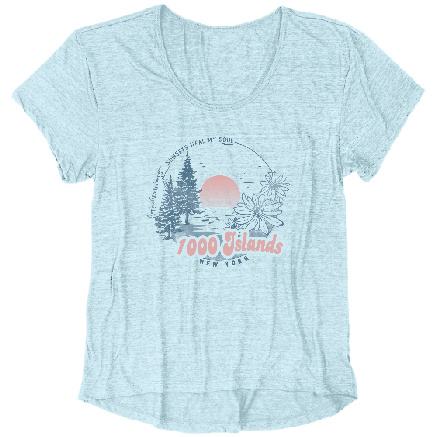 Literary Vintage Ladies SS, Color: Powder Blue, Size: Small