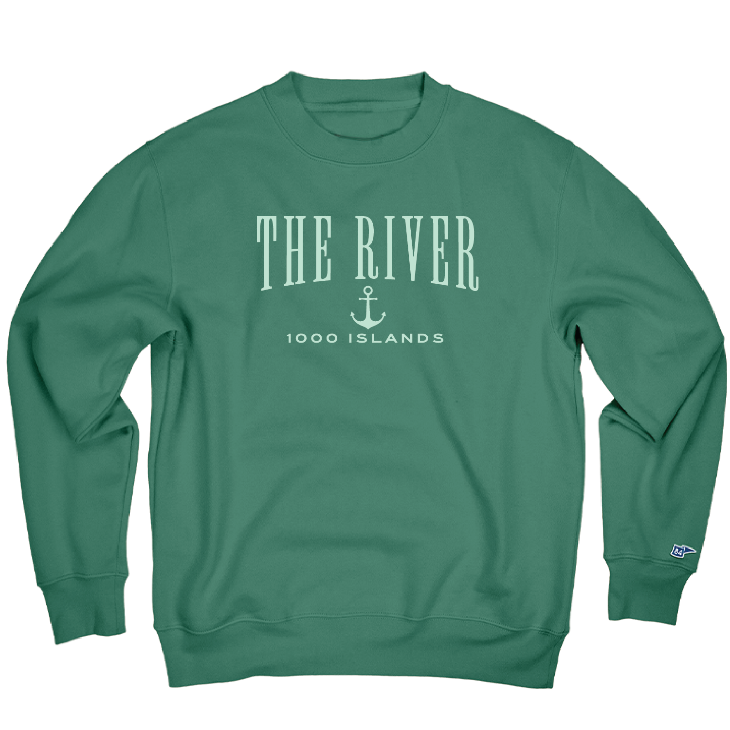 Deliberate Anchor Crew, Color: Sea Green, Size: Small