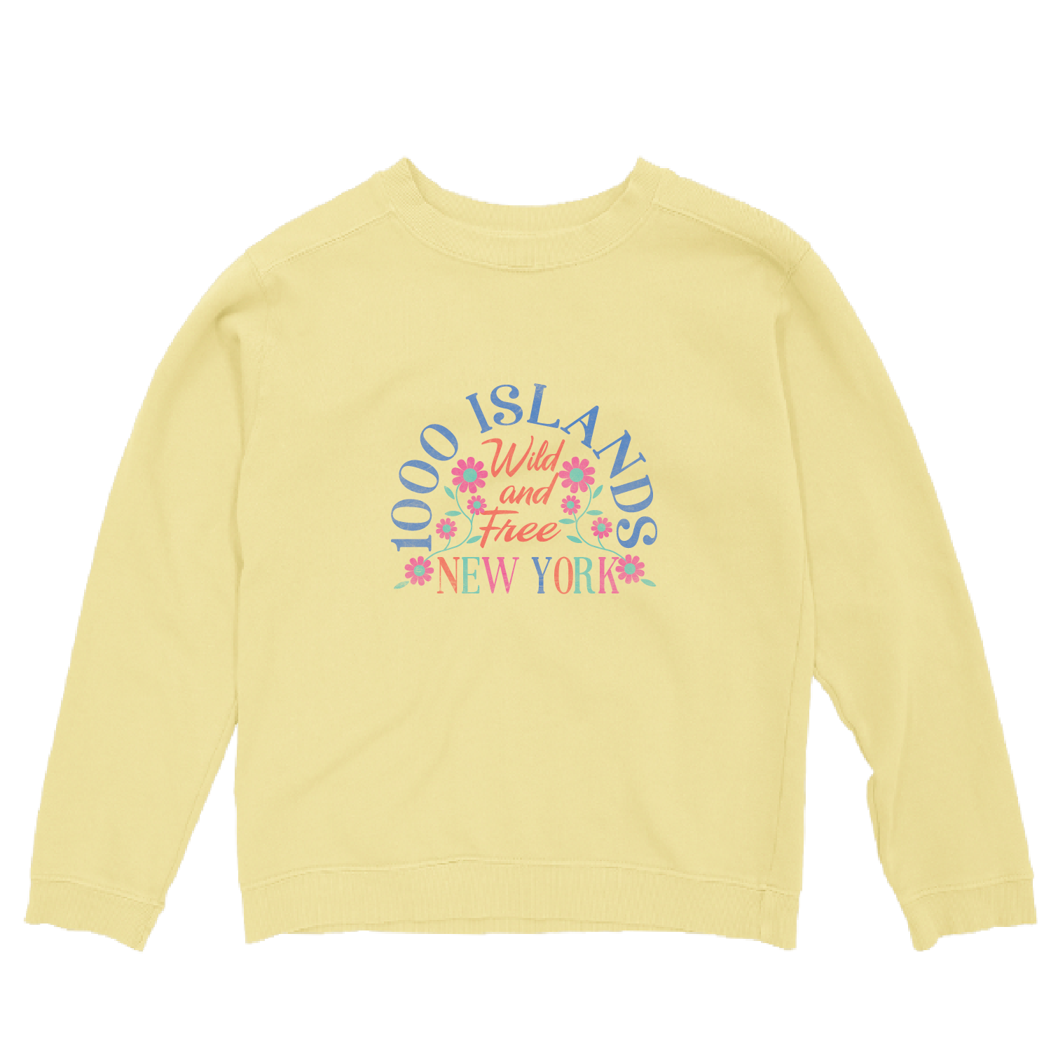 Spell Around Youth Crew, Color: Butter, Size: XS