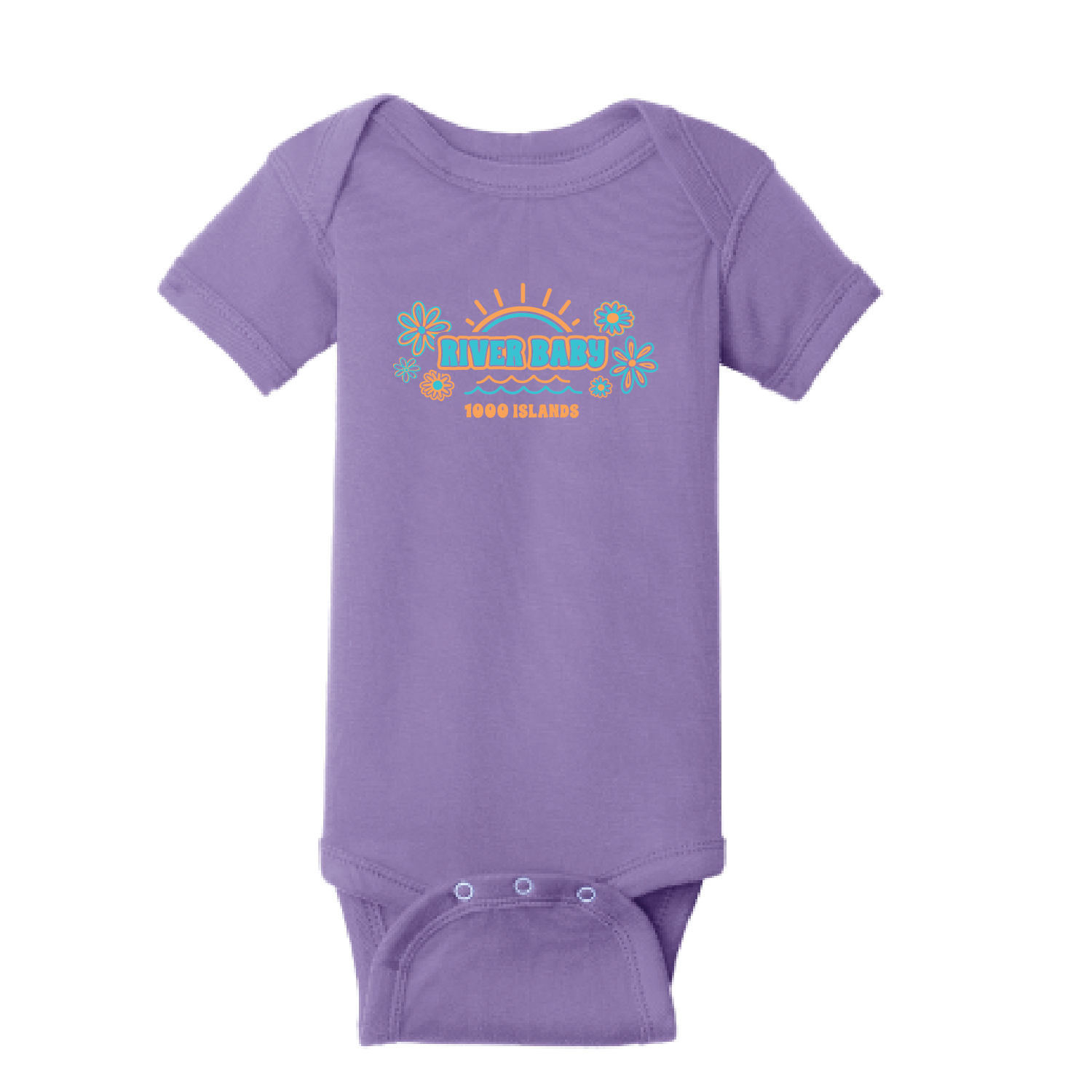 Sunasea Waves Infant Onesie, Color: Lavender, Size: 6M