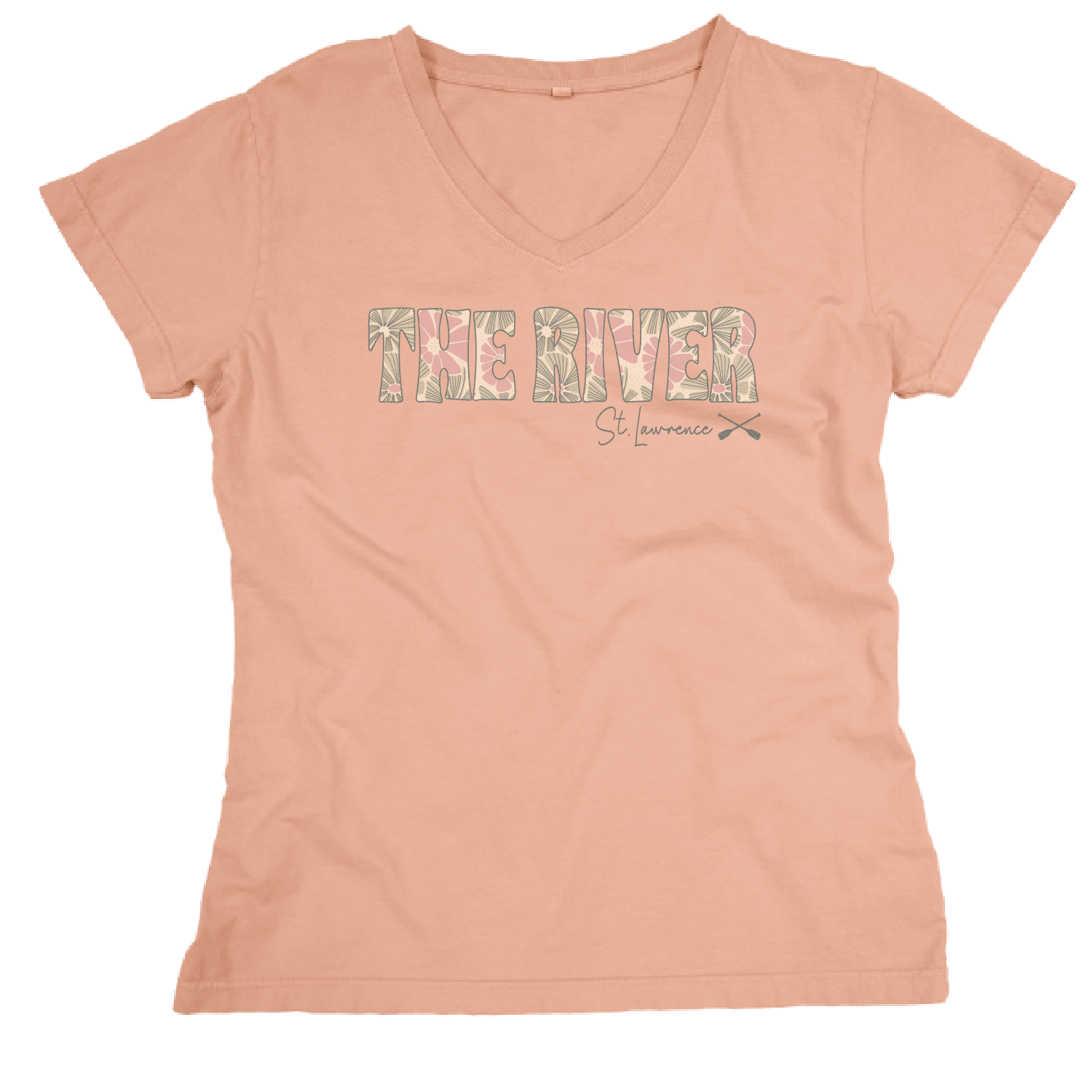 Malite Crossed Paddles Vneck, Color: Rose Quartz, Size: Small