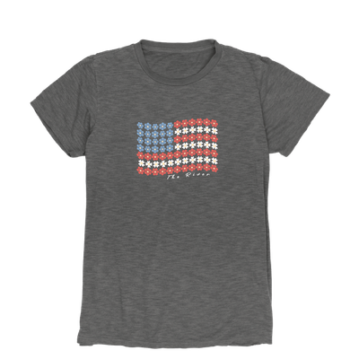 Good Deal Flower Flag Ladies SS