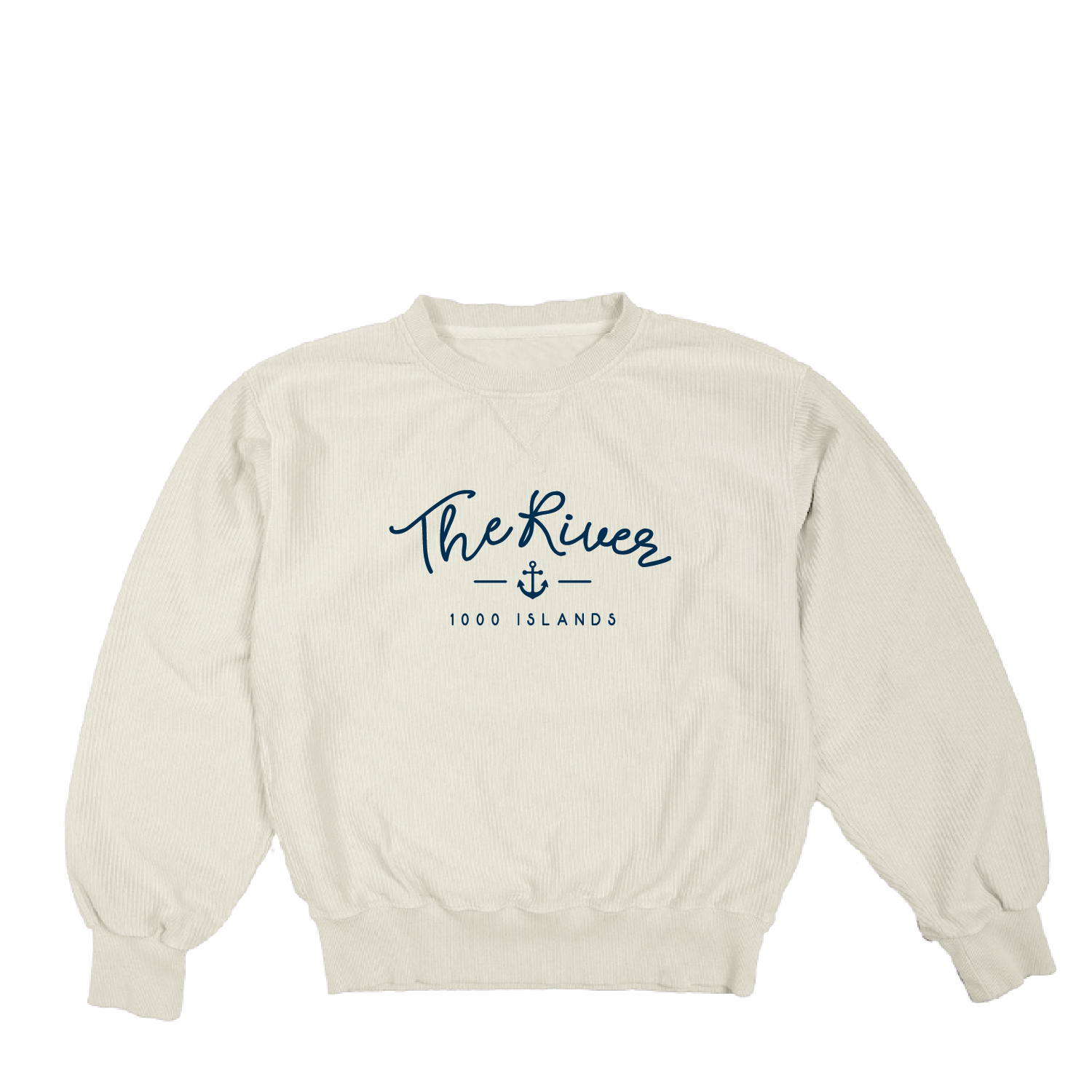 Buzzwole Anchr Corded Crew, Color: Ivory, Size: 2X