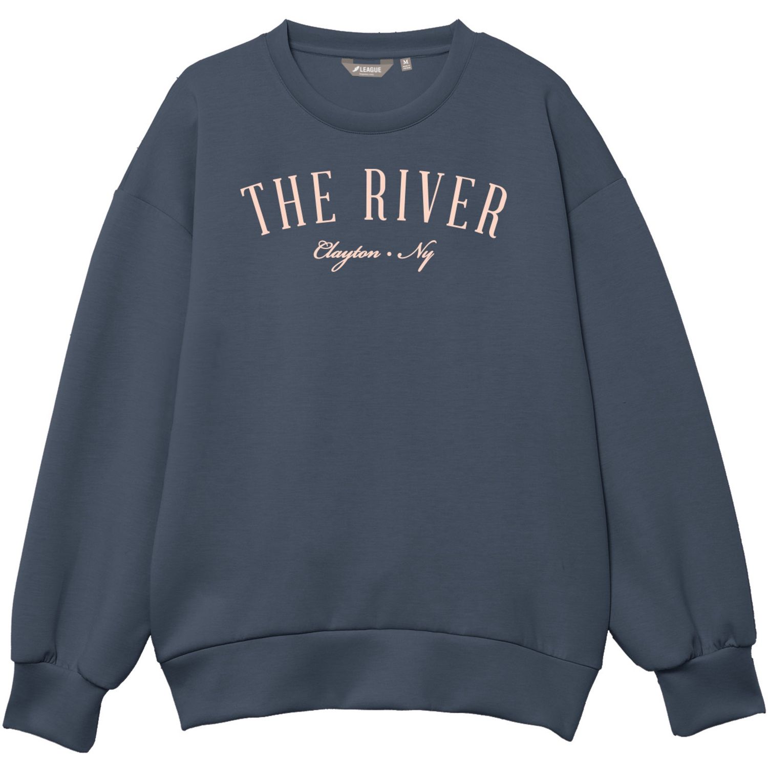 Ladies Monterey Crew, Color: Denim, Size: Large