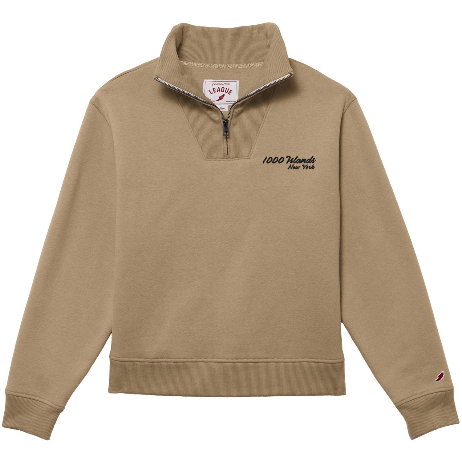 1991 1/4 Zip, Color: Khaki, Size: Large