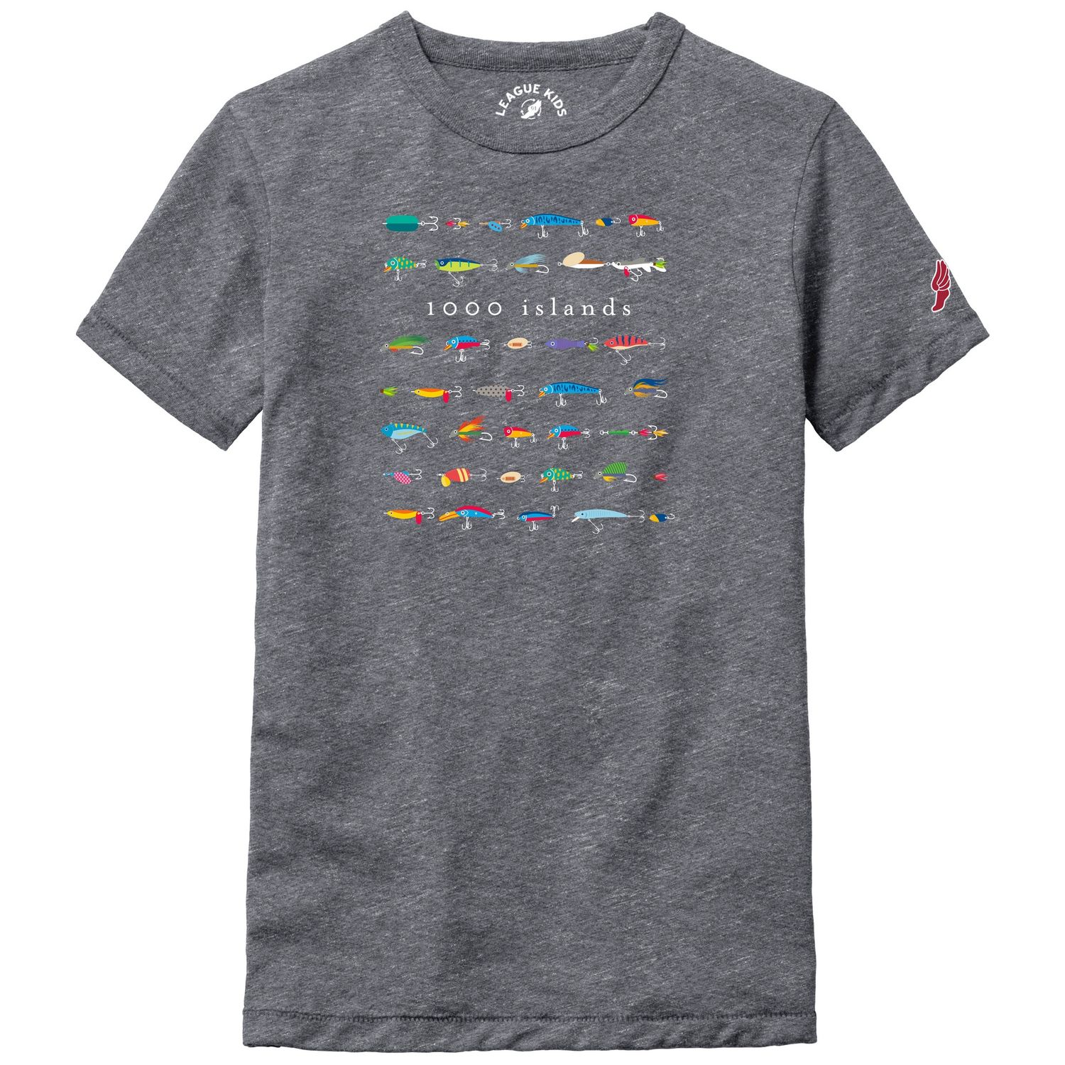 Lure Collection Yth SS, Color: Fall Heather, Size: Large