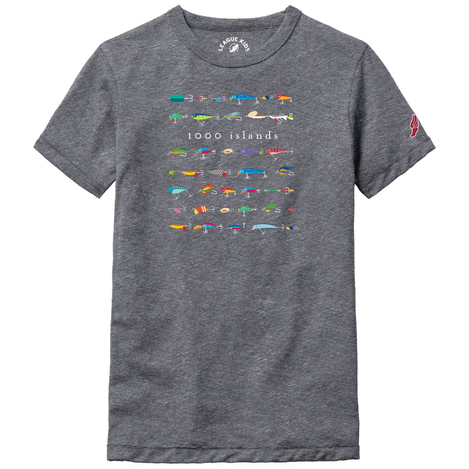 Lure Collection Yth SS, Color: Fall Heather, Size: Large