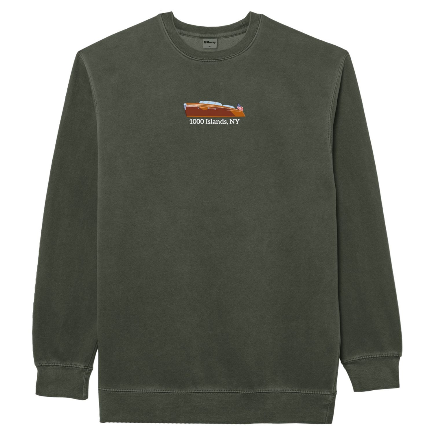 Wood Boat Crew, Color: Everglade, Size: Small
