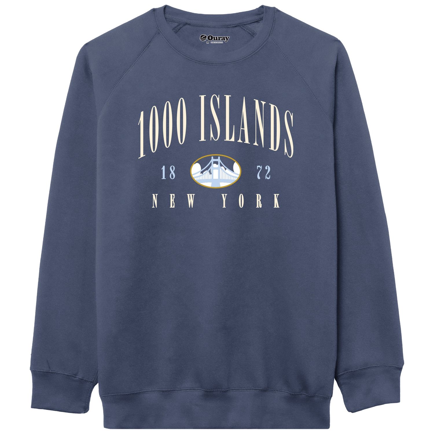 Benchmark Crew, Color: Indigo, Size: 2X