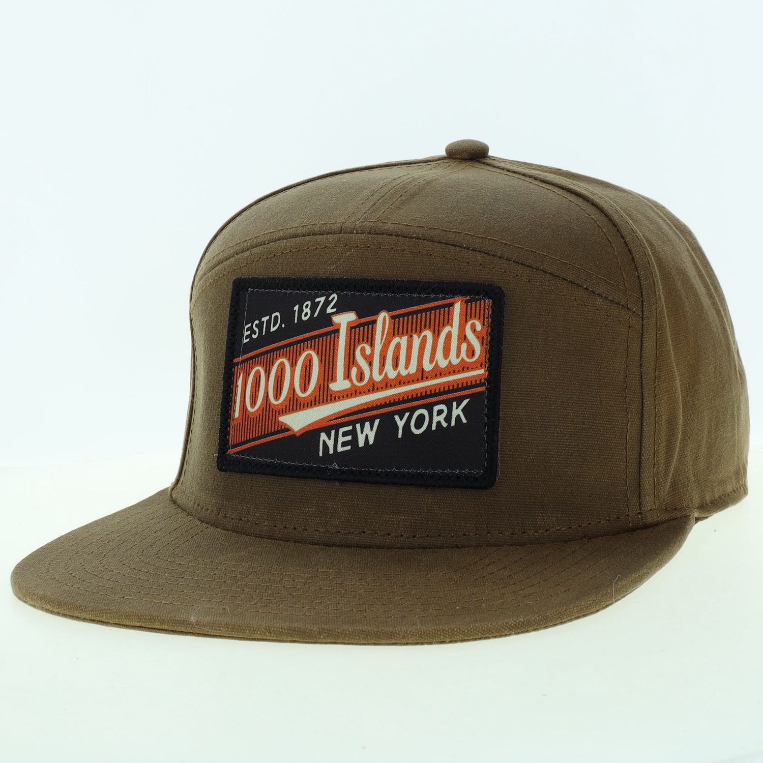 Hopback 7 Panel, Color: Dk Tan Waxed