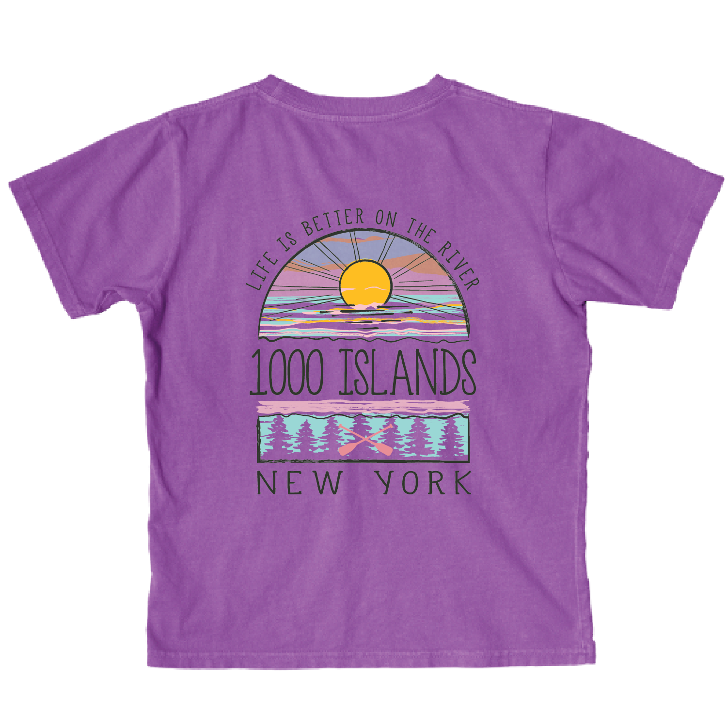 Motorway Lake Yth SS, Color: Electric Purple, Size: Large