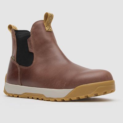 Men's Leather Ankle Deck Boot