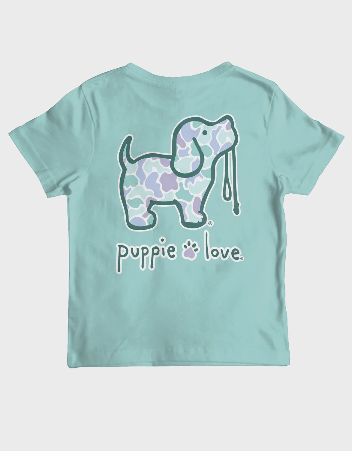 Aqua Camo Youth SS Mint