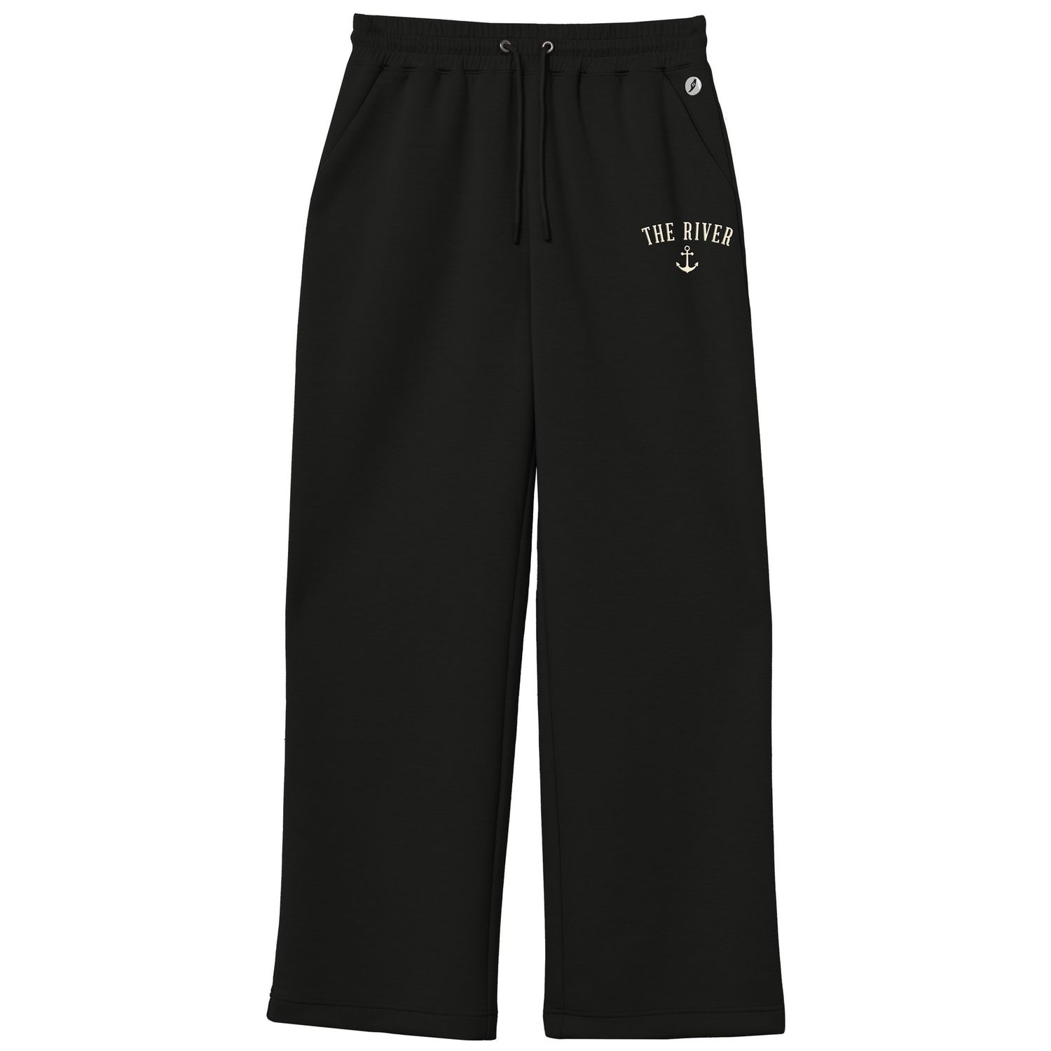 Ladies Monterey Wide Leg Pant, Color: Black, Size: Small